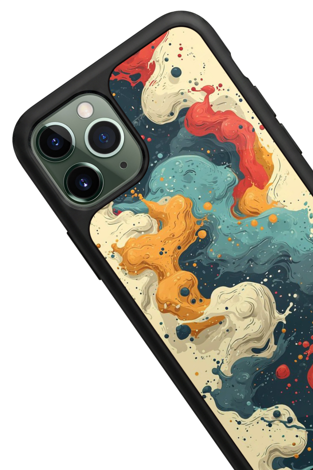 iPhone 11 Pro Max Uyumlu Abstract Tasarımlı Glossy Premium Kılıf