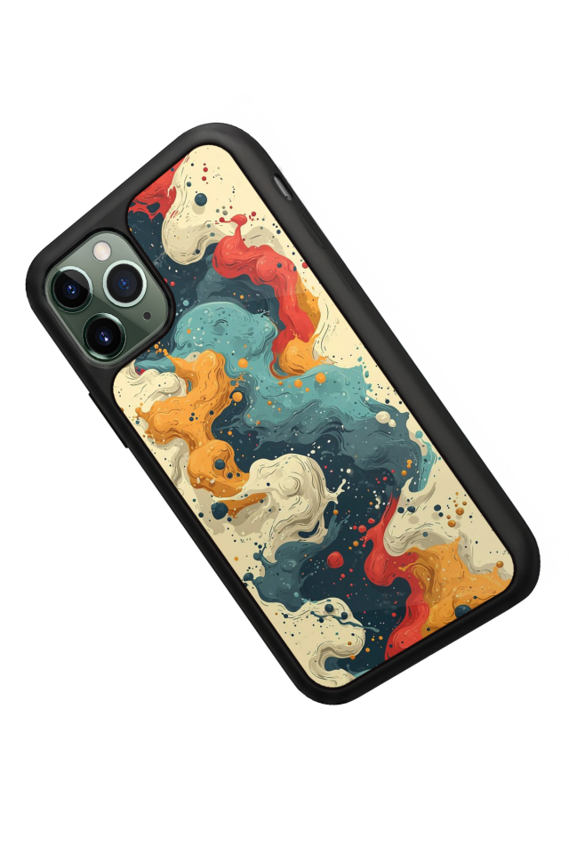 iPhone 11 Pro Max Uyumlu Abstract Tasarımlı Glossy Premium Kılıf