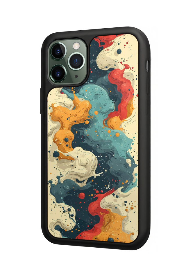 iPhone 11 Pro Max Uyumlu Abstract Tasarımlı Glossy Premium Kılıf