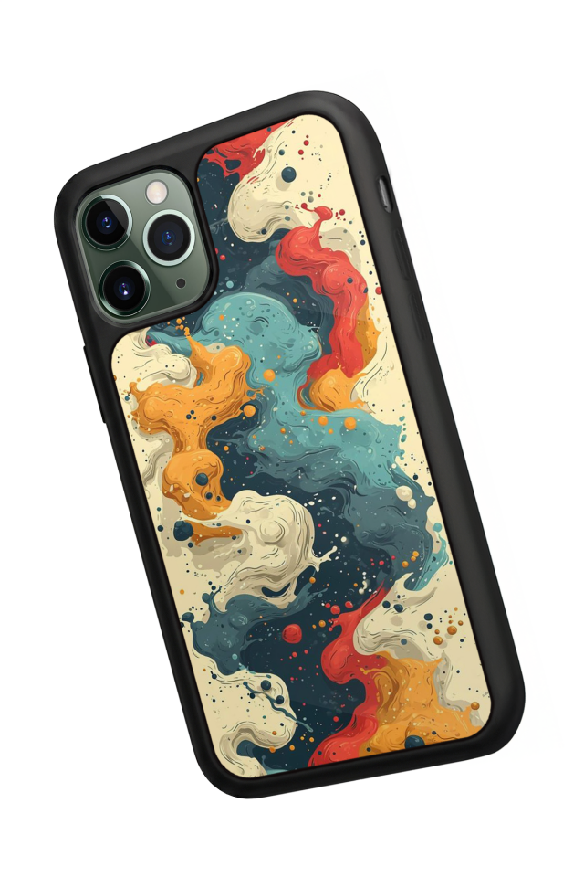iPhone 11 Pro Max Uyumlu Abstract Tasarımlı Glossy Premium Kılıf