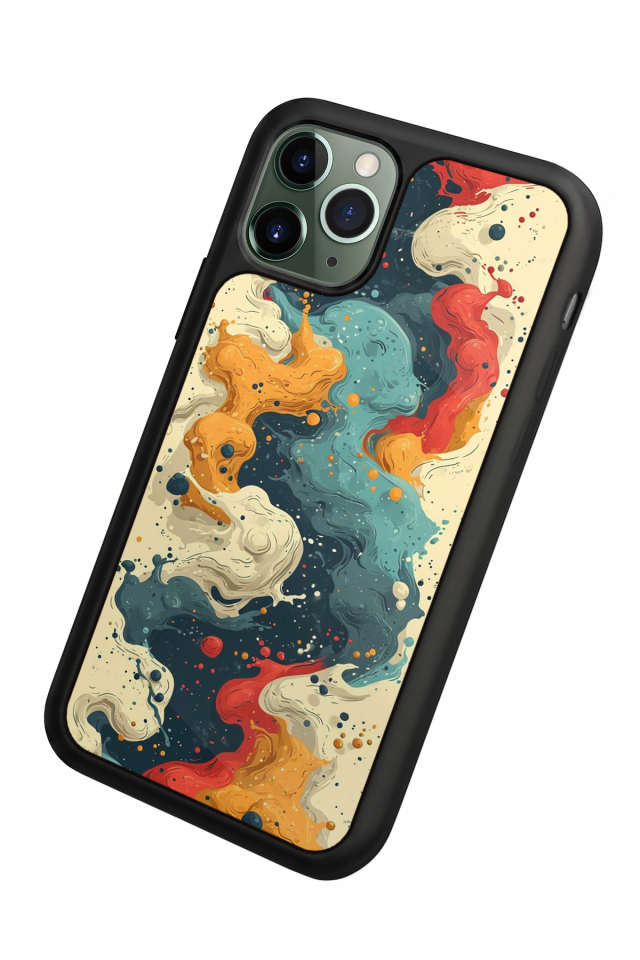 iPhone 11 Pro Max Uyumlu Abstract Tasarımlı Glossy Premium Kılıf