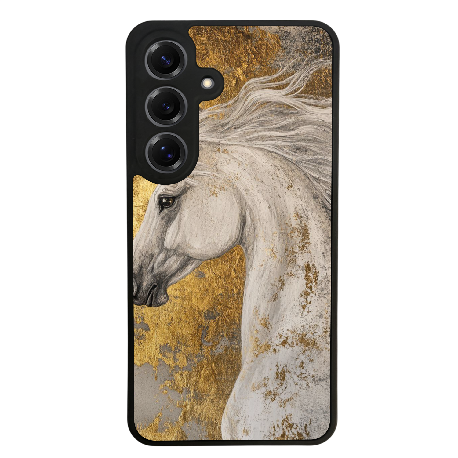 Samsung Galaxy S25 Uyumlu At Horse Tasarımlı Glossy Premium Kılıf
