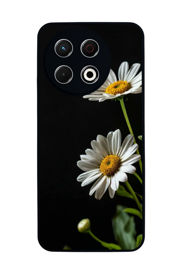 Tecno Spark 30 Pro Uyumlu Cicek Tasarımlı Glossy Premium Kılıf