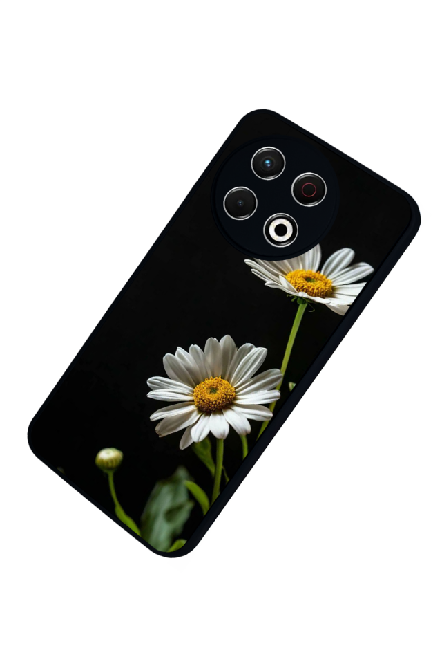 Tecno Spark 30 Pro Uyumlu Cicek Tasarımlı Glossy Premium Kılıf