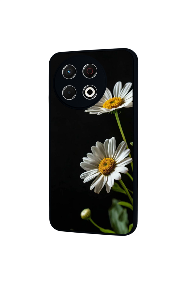 Tecno Spark 30 Pro Uyumlu Cicek Tasarımlı Glossy Premium Kılıf