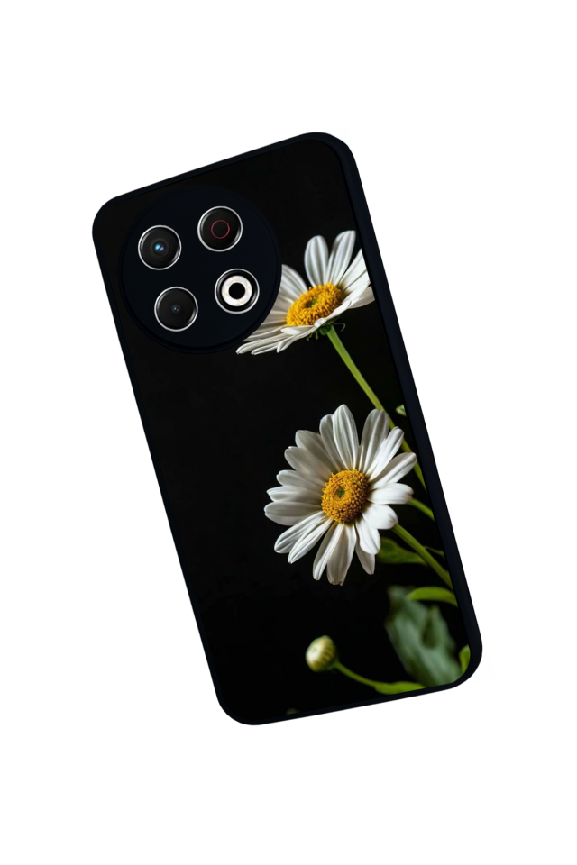 Tecno Spark 30 Pro Uyumlu Cicek Tasarımlı Glossy Premium Kılıf