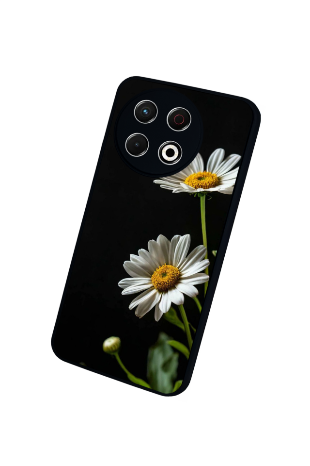 Tecno Spark 30 Pro Uyumlu Cicek Tasarımlı Glossy Premium Kılıf