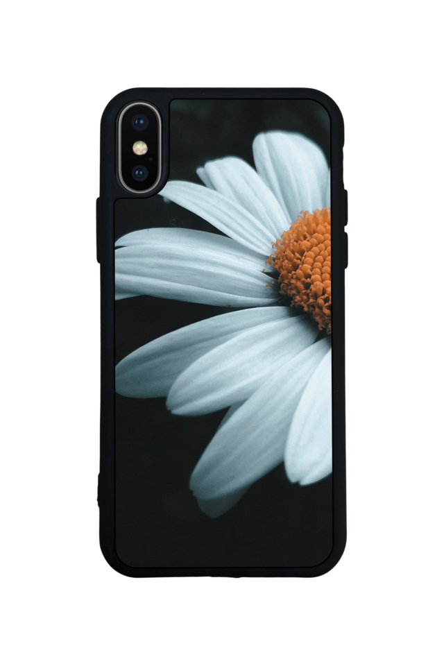 iPhone X/ XS Uyumlu Cicek Tasarımlı Glossy Premium Kılıf