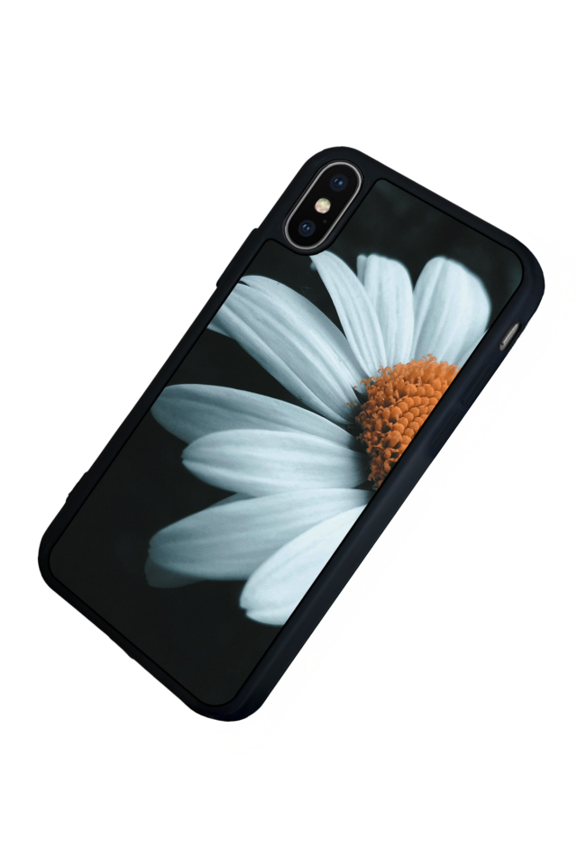 iPhone X/ XS Uyumlu Cicek Tasarımlı Glossy Premium Kılıf