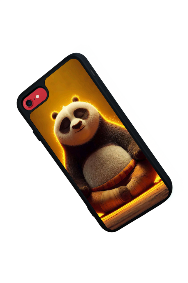 iPhone 8 Uyumlu Kung Fu Panda Tasarımlı Glossy Premium Kılıf