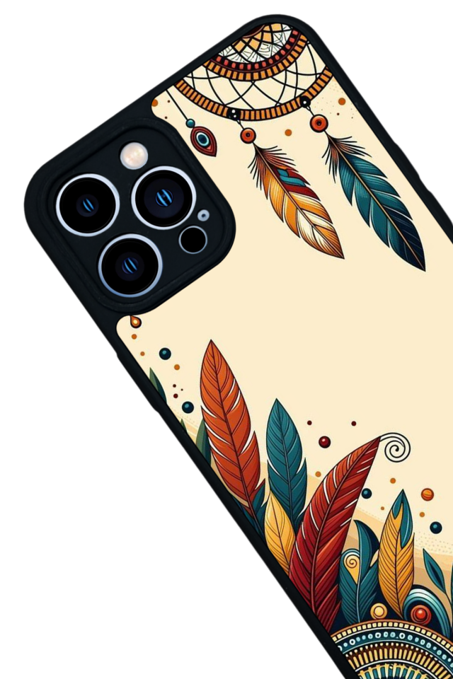 iPhone 12 Pro Max Uyumlu Mandala Tasarımlı Glossy Premium Kılıf