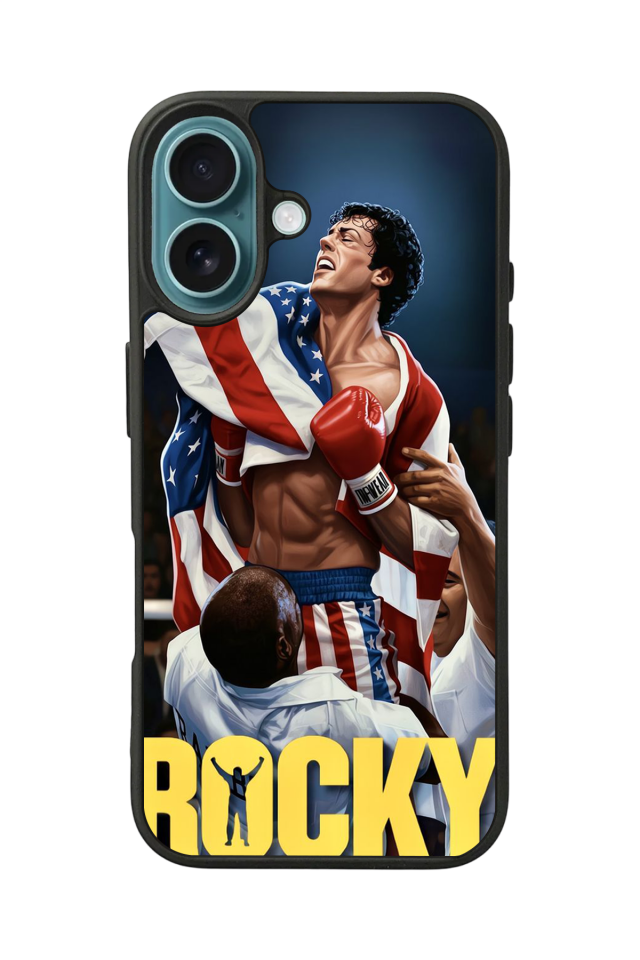 iPhone 16 Plus Uyumlu Rocky Tasarımlı Glossy Premium Kılıf