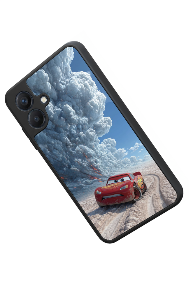 Samsung Galaxy A07 Uyumlu Şimsek McQueen Tasarımlı Glossy Premium Kılıf