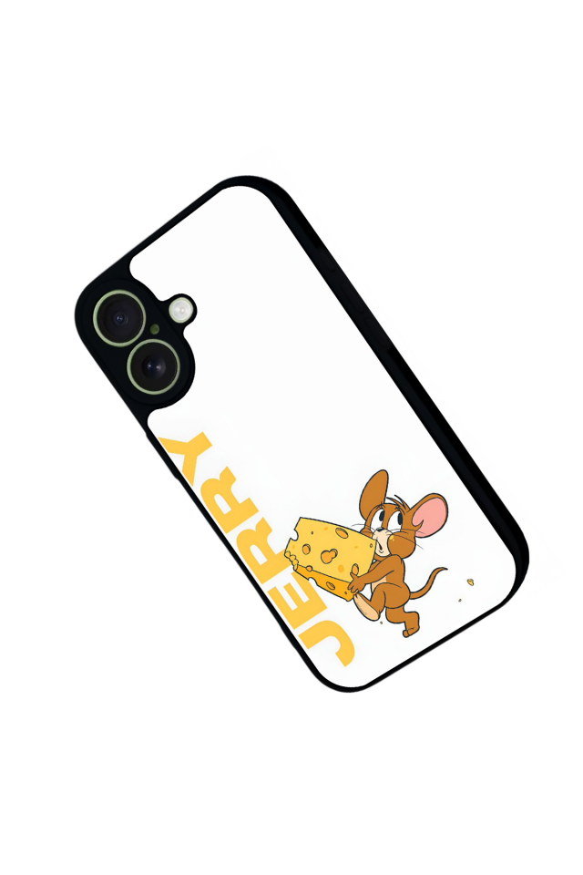 iPhone 17 Uyumlu Tom And Jerry Tasarımlı Glossy Premium Kılıf