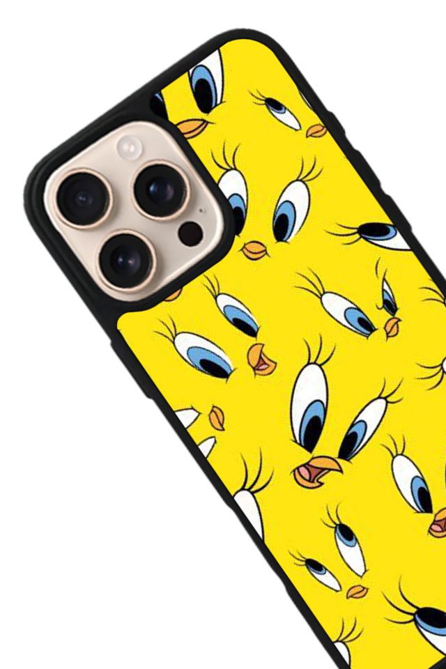 iPhone 15 Pro Max Uyumlu Tweety Tasarımlı Glossy Premium Kılıf