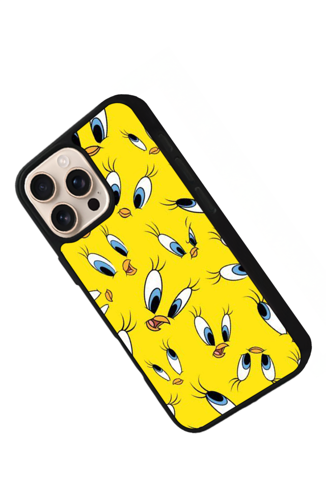 iPhone 15 Pro Max Uyumlu Tweety Tasarımlı Glossy Premium Kılıf