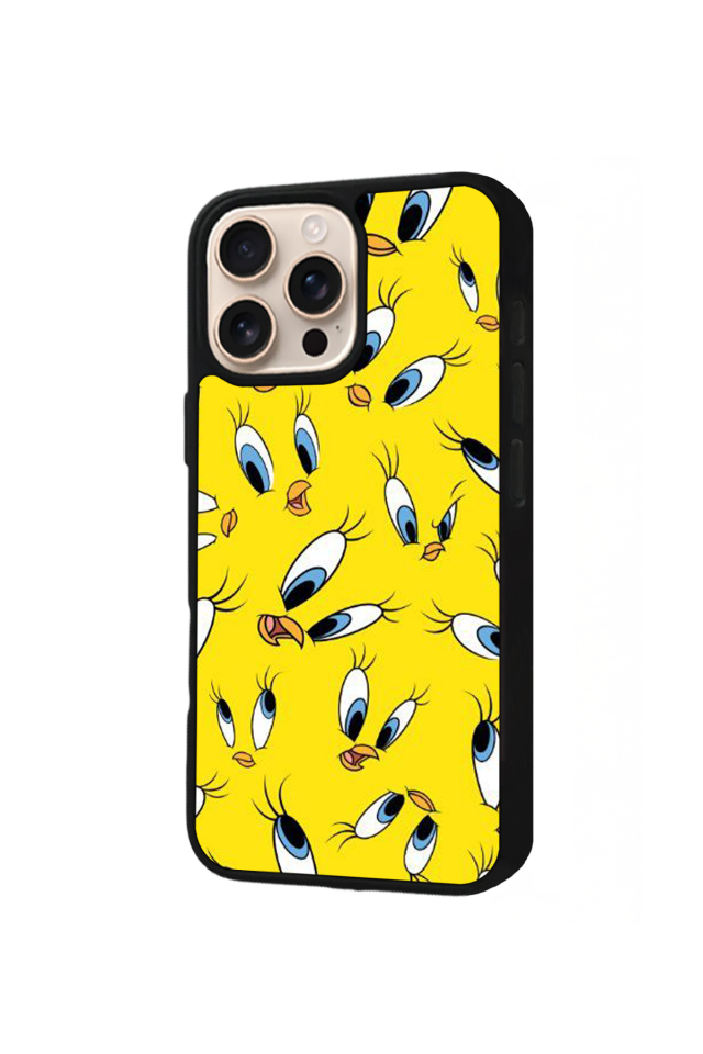iPhone 15 Pro Max Uyumlu Tweety Tasarımlı Glossy Premium Kılıf