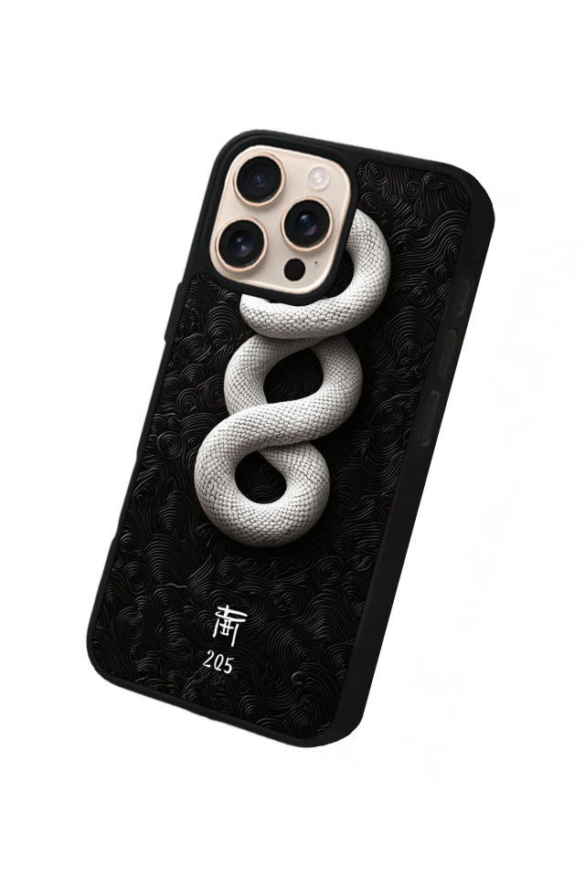 iPhone 15 Pro Uyumlu Yılan Tasarımlı Glossy Premium Kılıf