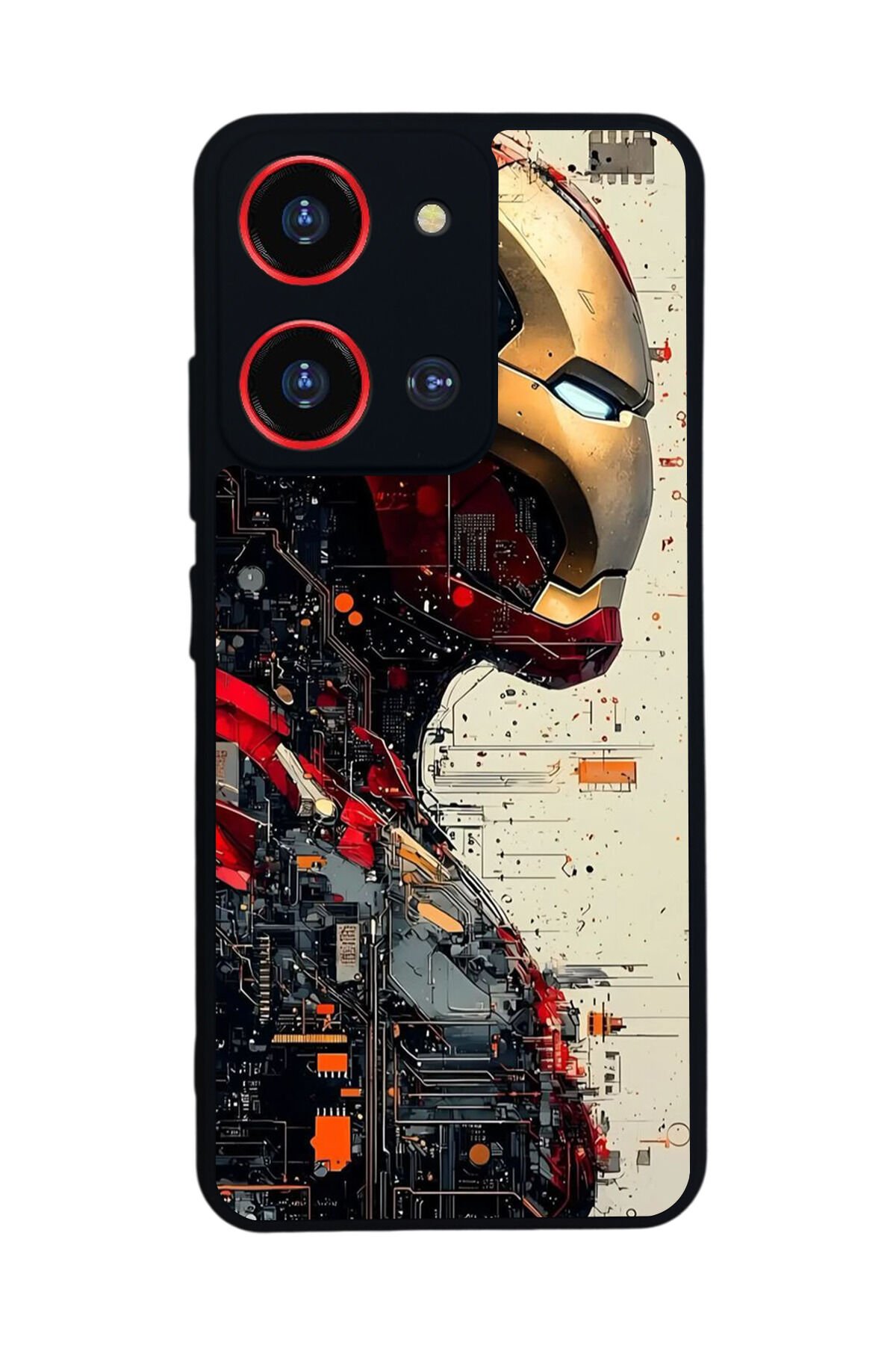 Reeder S19 Max Pro S 108MP Uyumlu Iron Man ( Demir Adam ) Tasarımlı Glossy Premium Kılıf