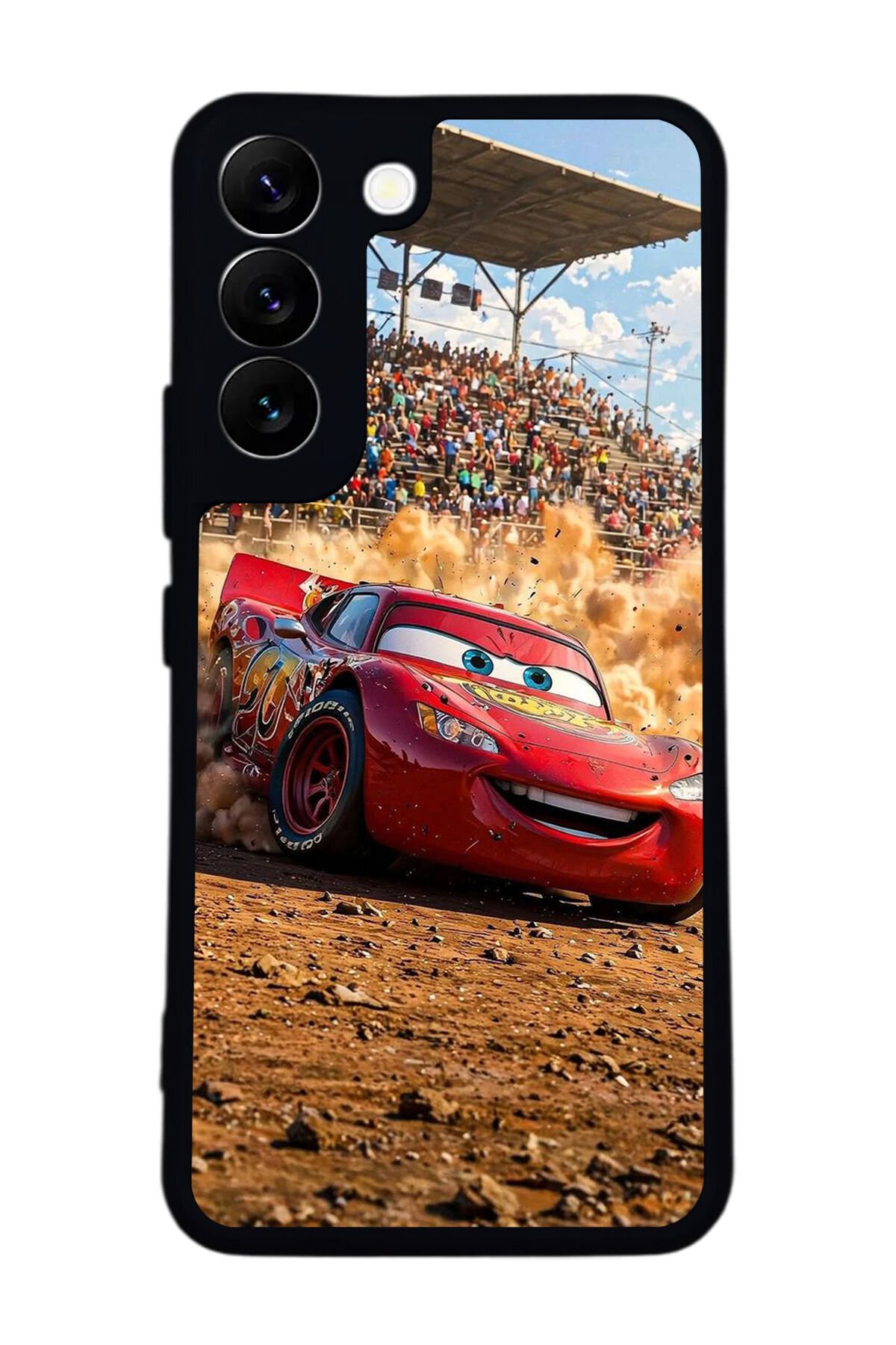 Samsung Galaxy S22 Uyumlu Şimsek McQueen Tasarımlı Glossy Premium Kılıf