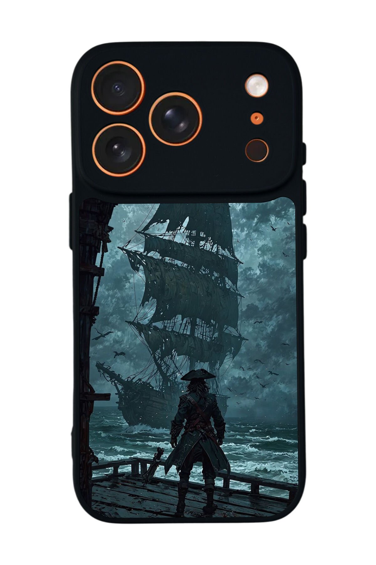 iPhone 17 Pro Max Uyumlu Korsan Tasarımlı Glossy Premium Kılıf