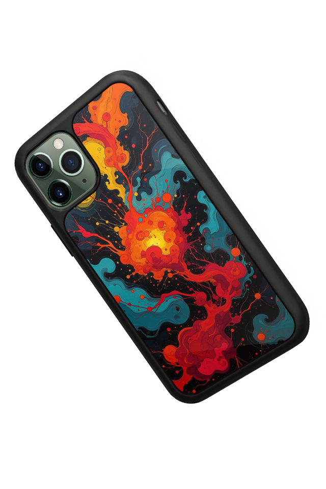 iPhone 11 Pro Max Uyumlu Abstract Tasarımlı Glossy Premium Kılıf