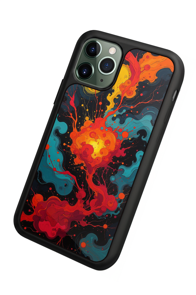 iPhone 11 Pro Max Uyumlu Abstract Tasarımlı Glossy Premium Kılıf