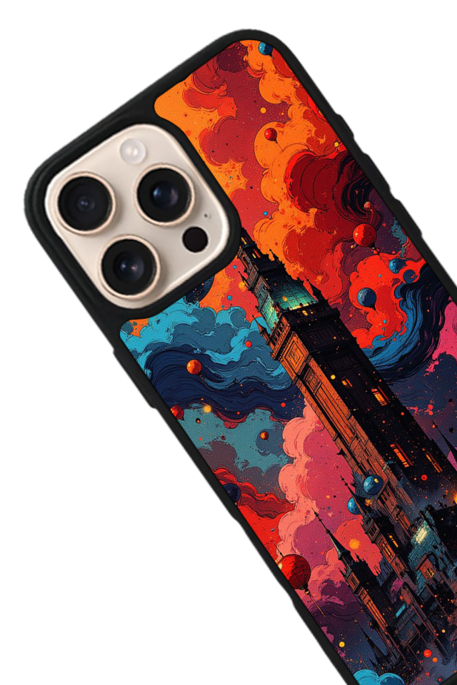 iPhone 14 Pro Uyumlu Abstract Tasarımlı Glossy Premium Kılıf