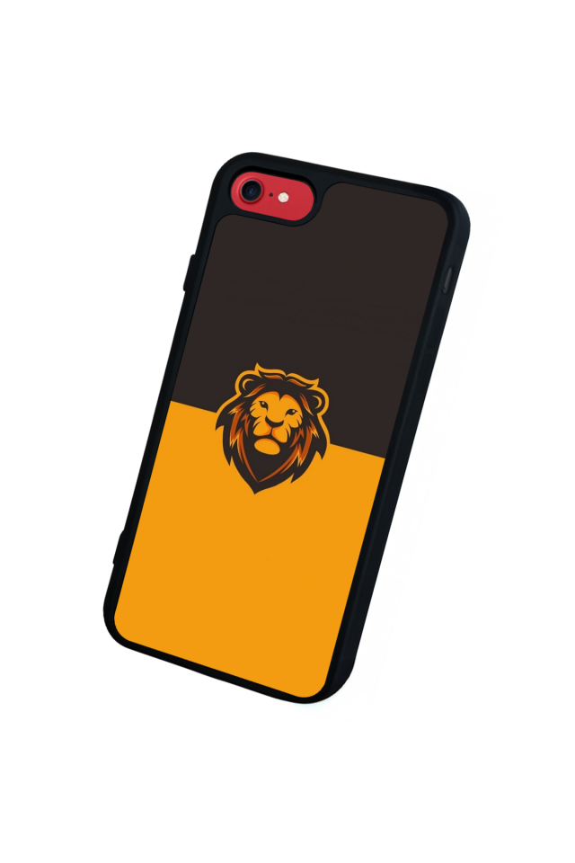 iPhone SE Uyumlu Aslan Tasarımlı Glossy Premium Kılıf