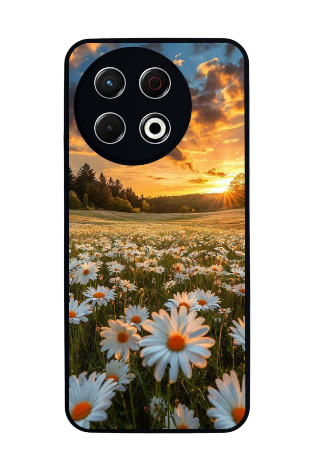 Tecno Spark 30 Pro Uyumlu Cicek Tasarımlı Glossy Premium Kılıf