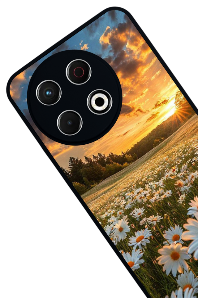 Tecno Spark 30 Pro Uyumlu Cicek Tasarımlı Glossy Premium Kılıf