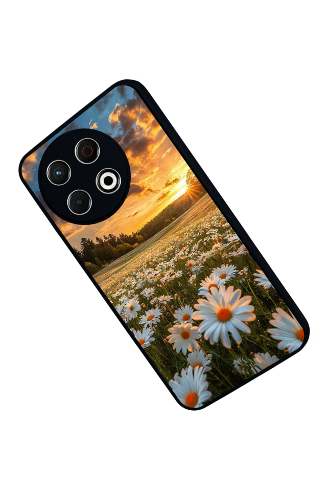 Tecno Spark 30 Pro Uyumlu Cicek Tasarımlı Glossy Premium Kılıf