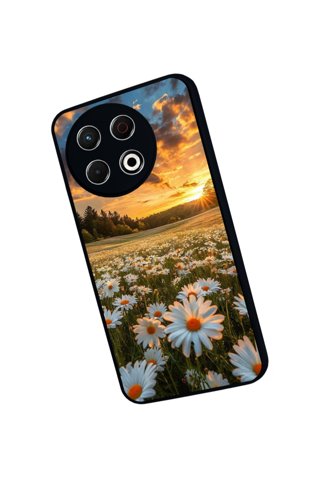 Tecno Spark 30 Pro Uyumlu Cicek Tasarımlı Glossy Premium Kılıf