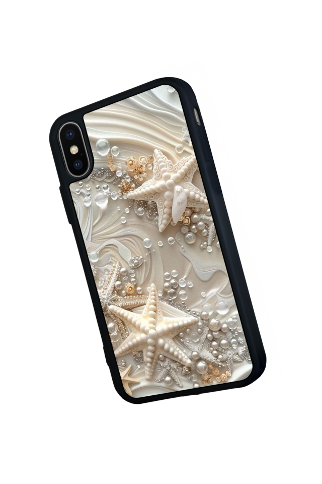 iPhone XS Max Uyumlu  İnci Tasarımlı Glossy Premium Kılıf