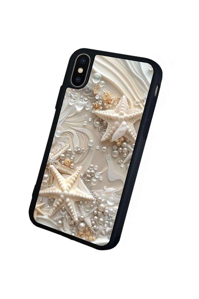 iPhone XS Max Uyumlu  İnci Tasarımlı Glossy Premium Kılıf