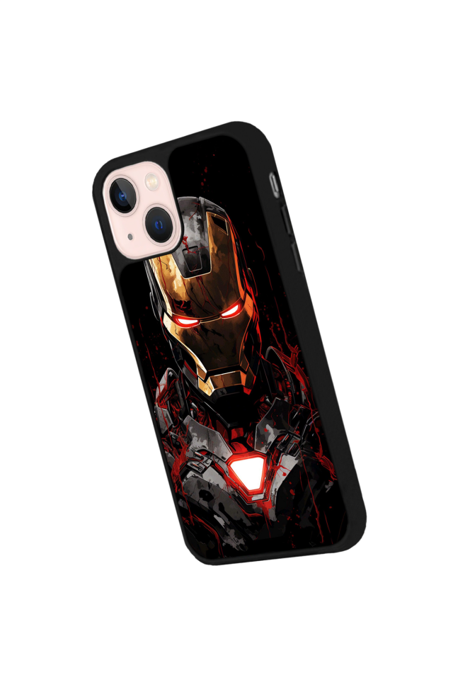 iPhone 15 Plus Uyumlu  Iron Man ( Demir Adam ) Tasarımlı Glossy Premium Kılıf