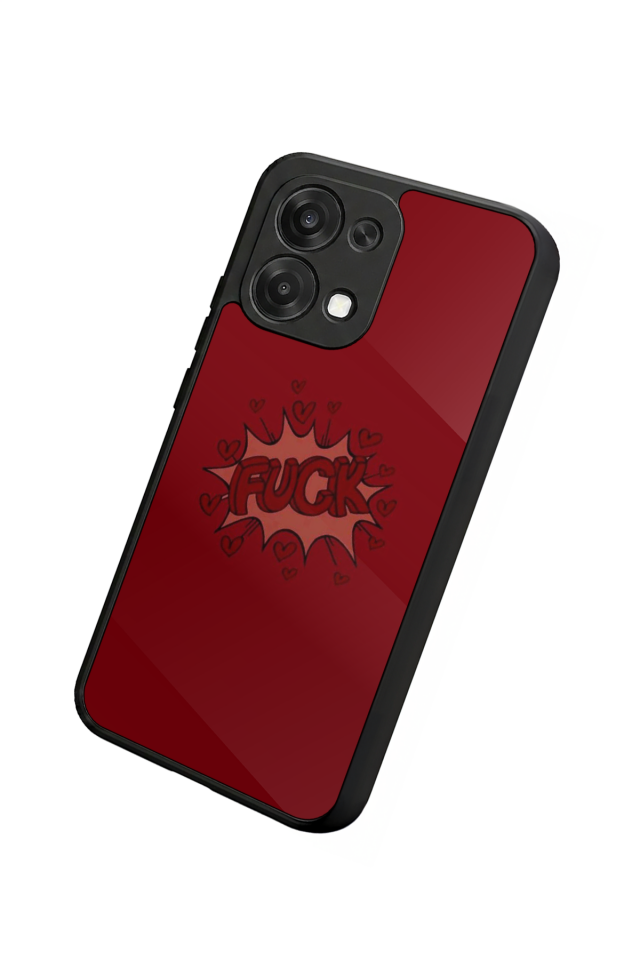 Oppo A6 Pro Uyumlu Kalp Love Tasarımlı Glossy Premium Kılıf