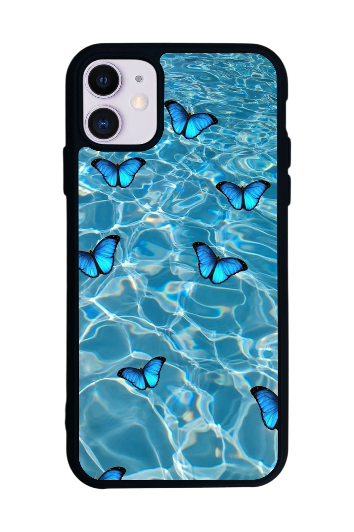 iPhone 11 Uyumlu Kelebek Tasarımlı Glossy Premium Kılıf