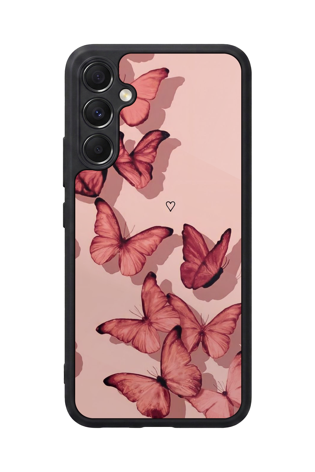 Samsung Galaxy M34 Uyumlu Kelebek Tasarımlı Glossy Premium Kılıf