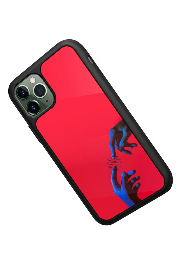 iPhone 11 Pro Uyumlu Kirmizi Tasarımlı Glossy Premium Kılıf