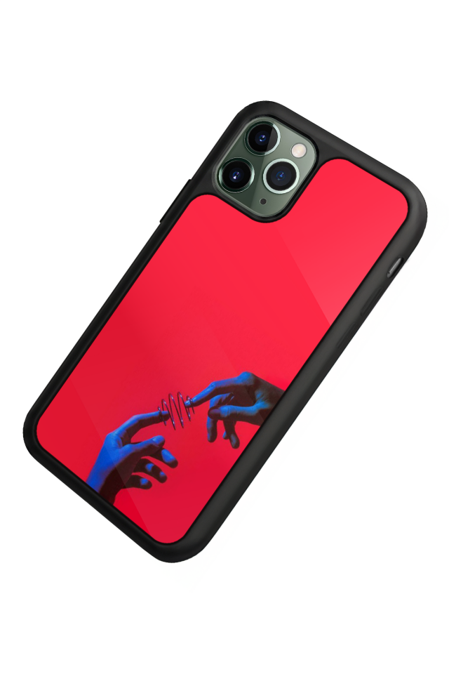 iPhone 11 Pro Uyumlu Kirmizi Tasarımlı Glossy Premium Kılıf