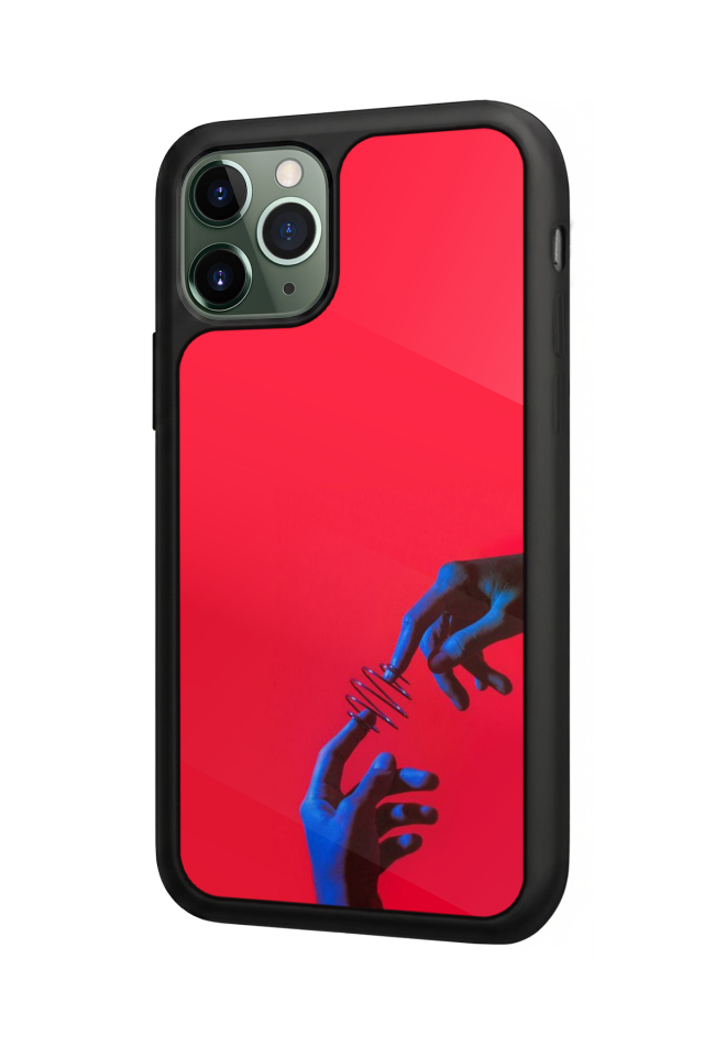 iPhone 11 Pro Uyumlu Kirmizi Tasarımlı Glossy Premium Kılıf