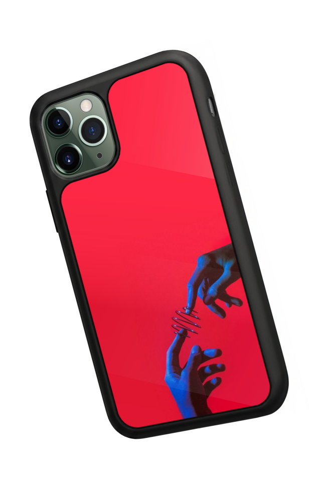 iPhone 11 Pro Uyumlu Kirmizi Tasarımlı Glossy Premium Kılıf