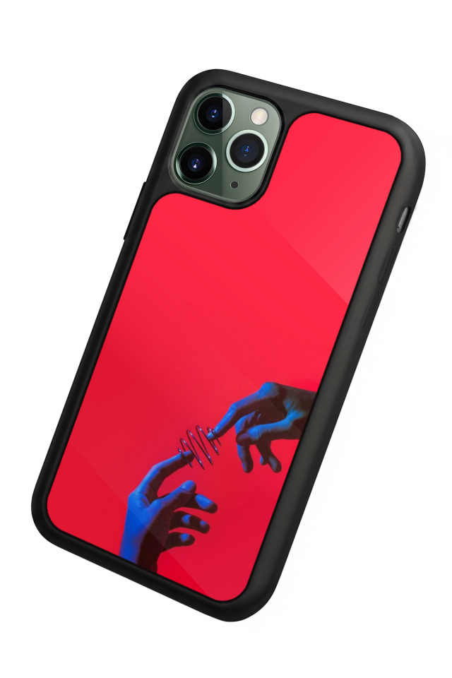 iPhone 11 Pro Uyumlu Kirmizi Tasarımlı Glossy Premium Kılıf