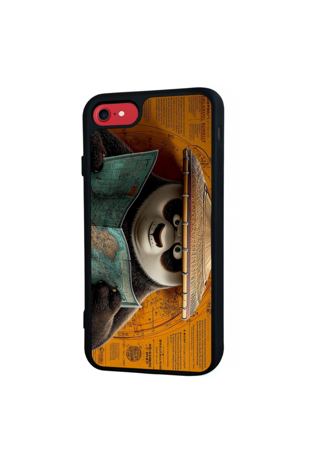 iPhone 8 Uyumlu Kung Fu Panda Tasarımlı Glossy Premium Kılıf