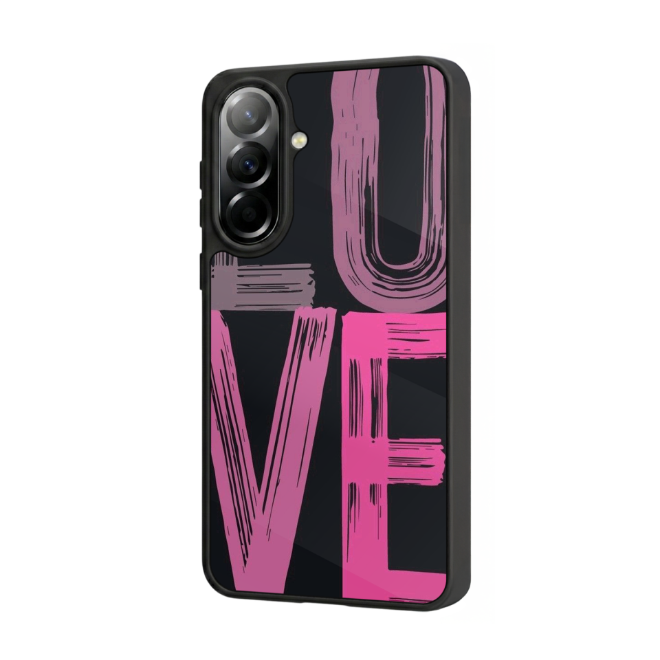 Samsung Galaxy A57 Uyumlu Love Tasarımlı Glossy Premium Kılıf