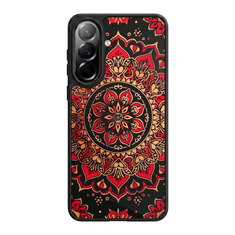 Samsung Galaxy A57 Uyumlu Mandala Tasarımlı Glossy Premium Kılıf