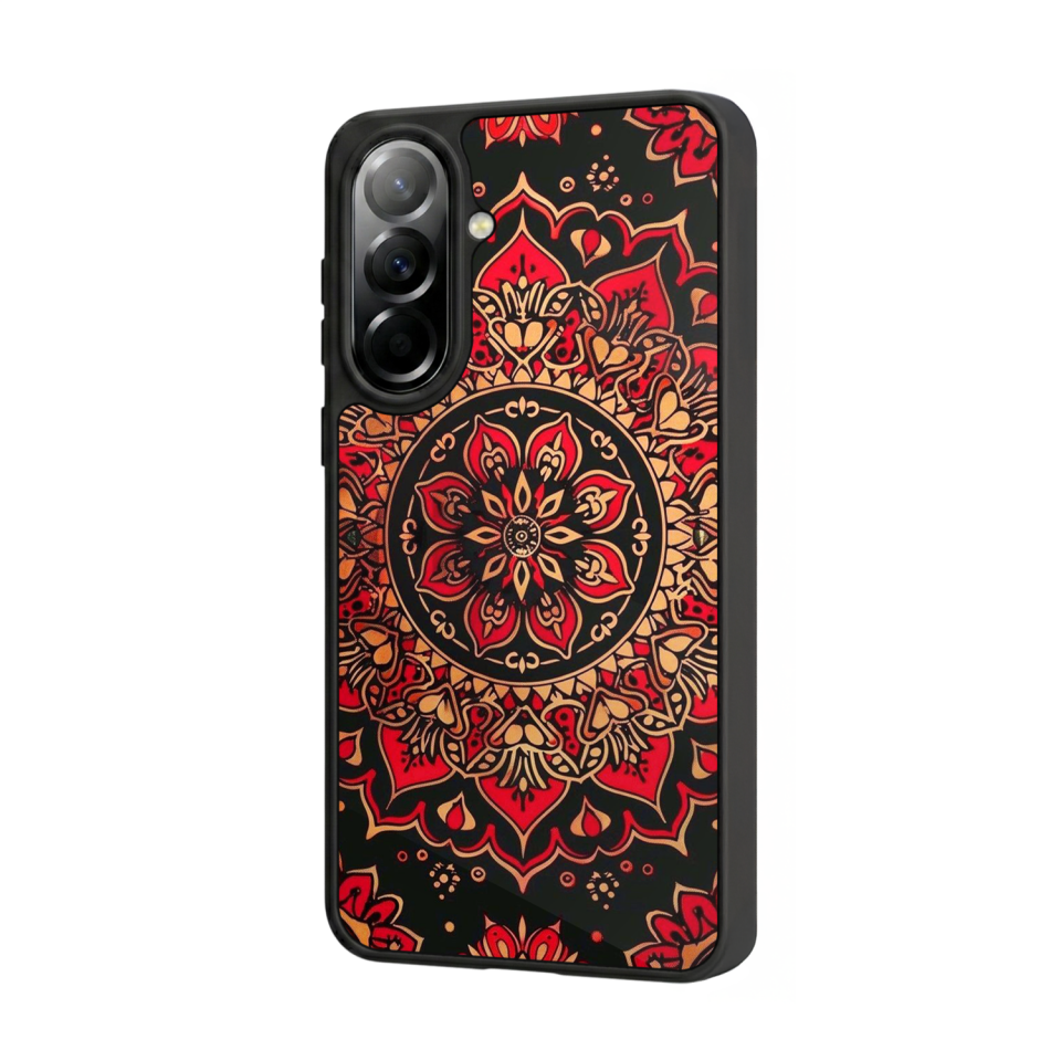 Samsung Galaxy A57 Uyumlu Mandala Tasarımlı Glossy Premium Kılıf