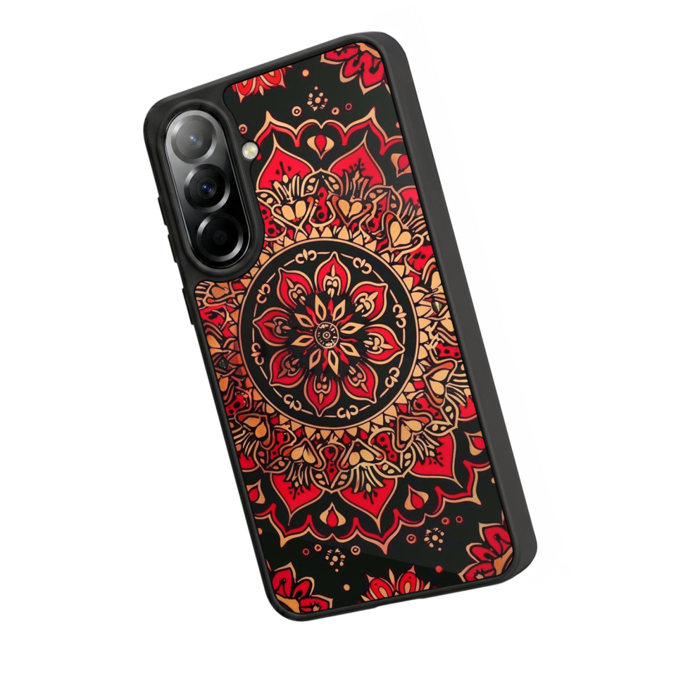Samsung Galaxy A57 Uyumlu Mandala Tasarımlı Glossy Premium Kılıf