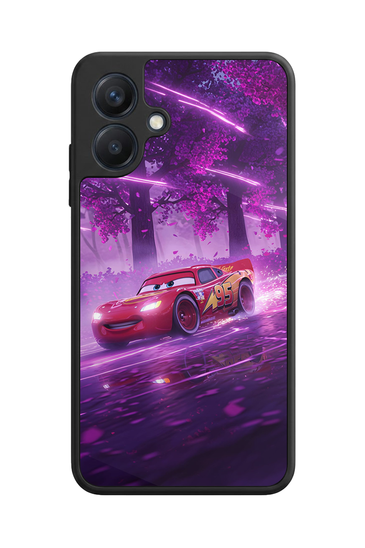Samsung Galaxy A07 Uyumlu Şimsek McQueen Tasarımlı Glossy Premium Kılıf